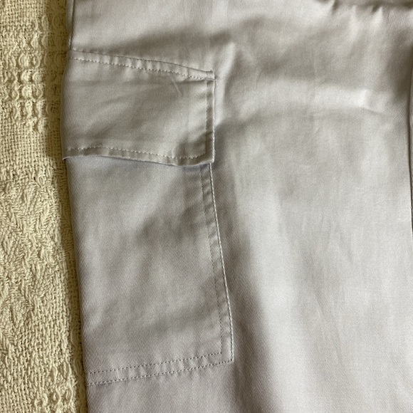 NWT Industry Republic Clothing drawstring light grey cargo pants size S/P - Picture 7 of 11